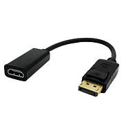 Кабель HDMI DP-H-30 см — чорний HDMI (F) — Порт дисплея 4K 30 см