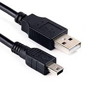 USB-кабель для джерела живлення та передавання даних UM-5P-1M-Black