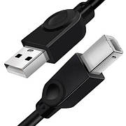 Чорний USB-A Cable-USB-B для принтера, сканера 3 метри До 3-3 млн.