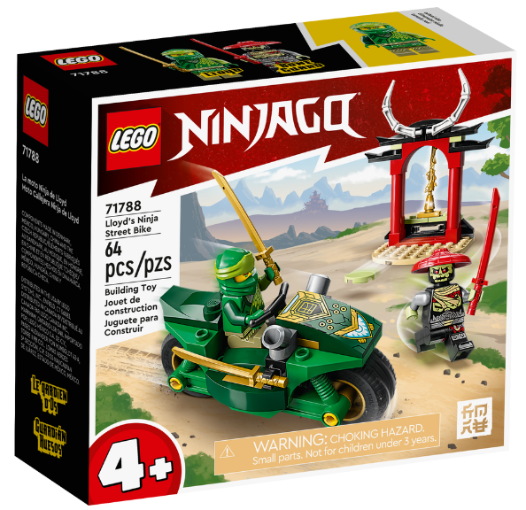 Lego Ninjago Дорожній мотоцикл ніндзя Ллойда 64 деталі (71788)