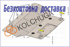 Захист електродвигуна Fiat 500 Е (2013)(Захист електродвигуна Фіат Е500) Кольчуга