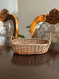 Корзина "Хлібниця" плетена з цільної лози. Арт:0047, фото 4