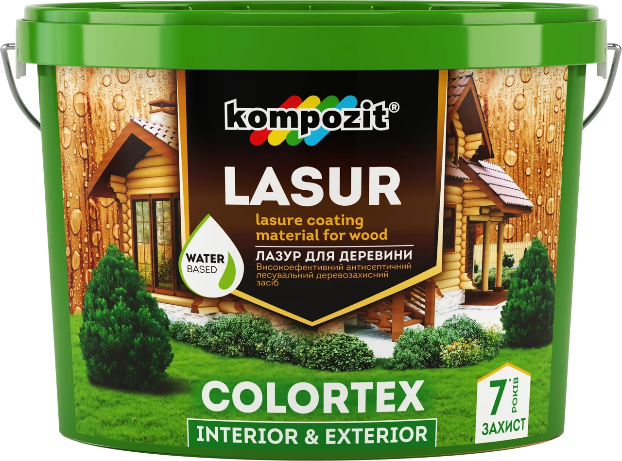Kompozit Colortex — акрилова лазур для деревини (Безбарвний), 0,9 л