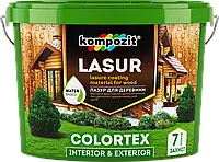 Kompozit Colortex - акриловая лазурь для древесины (Бесцветный), 0,9 л