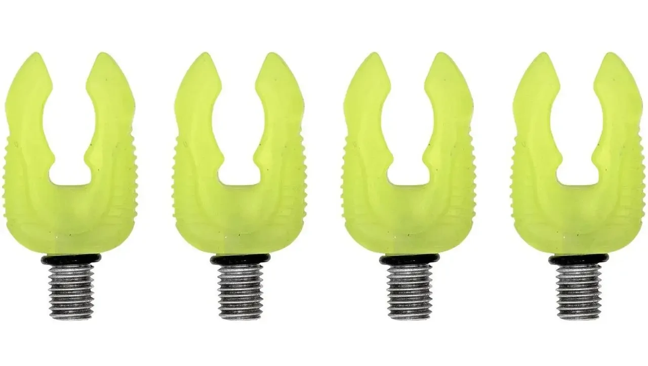 Набір флуоресцентних гумових тримачів вудлищ carp zoom rubbery rod rest (4 шт.)