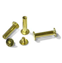 Болти для зшивання мет. 20мм, золото, уп/100