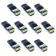 Встановіть 10x світлодіодна автомобільна лампочка W5W T10 15 SMD 4014 CAN BUS 2