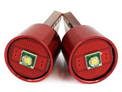 Світлодіодна автомобільна лампочка W5W T10 1 SMD Cree Canbus Red