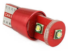 Світлодіодна автомобільна лампочка W5W T10 3 SMD Cree Canbus Red
