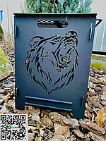 Барбекю мангал "Вуйко Бурий" розбірний, компактний та оригінальний, фото 7