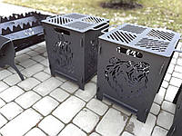 Барбекю мангал "Вуйко Бурий" розбірний, компактний та оригінальний, фото 9