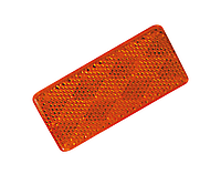 Световозвращатель прямоугольный желтый (самоклейка) (86x40)