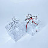 Коробка для сувенірів, 75*75*55 мм, пластик, "червона", фото 2