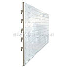 Фон перфорований L1000 H350 s0,8 , білий. Перфорація в опору, панель стінка перфорована в стелаж, фото 2