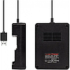 Зарядний пристрій для акумуляторів USB Li-ion Charger MS-5D82A 4.2V/2A з 2 слотами, фото 5
