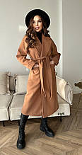 Жіноче кашемірове пальто кемель