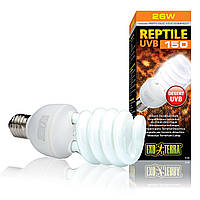 Компактна люмінесцентна лампа Exo Terra «Reptile UVB 150» для опромінення променями УФ-В спектра 26 W, E27 (для