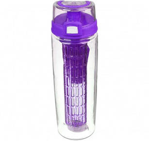 Пляшка з колбою для фруктів 67-799 800 мл, фіолетова