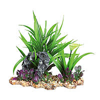 Декорація для акваріума Trixie рослини на підставці 18 см (пластик) Акція