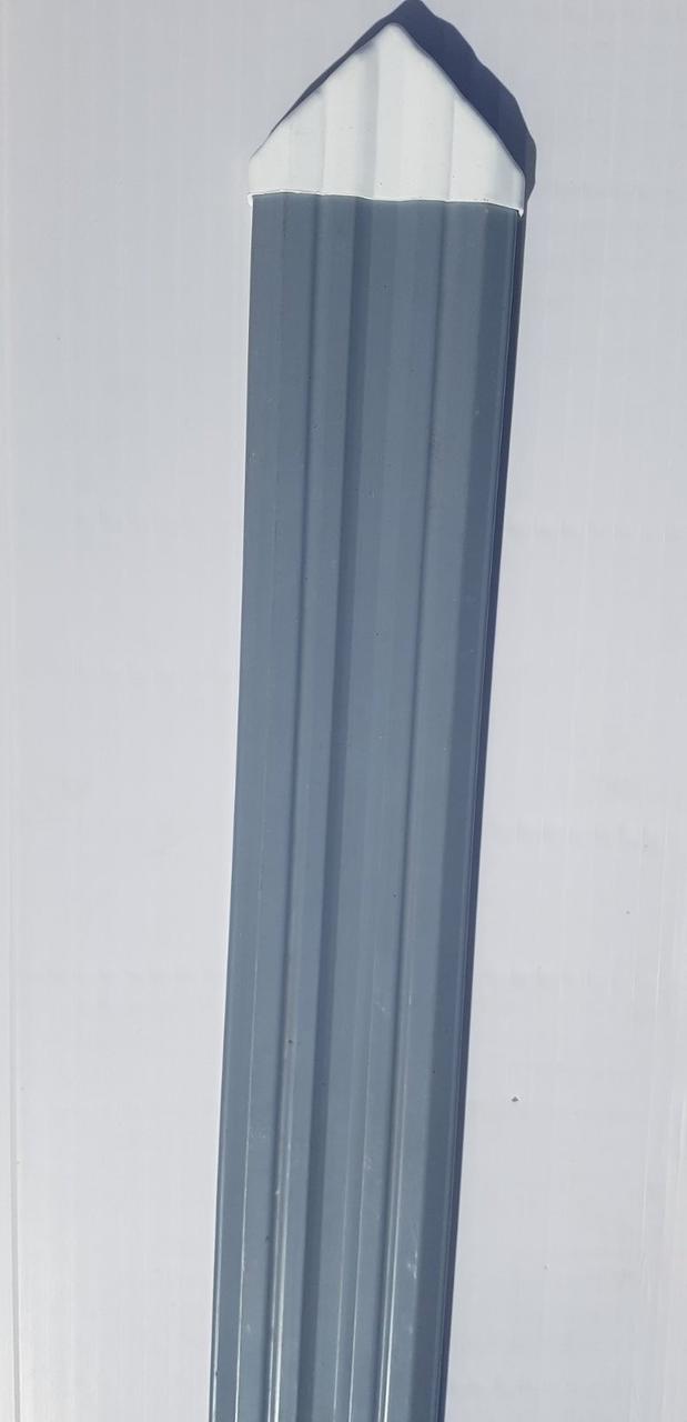 Штахетник із пластику для парканів і огорож, розмір 80х15 мм, колір горіхів