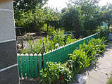 Штахетник із пластику для парканів і огорож, розмір 80х15 мм, колір горіхів, фото 4