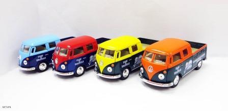 Машина — метал. "Kinsmart" "Volkswagen Bus Delivery (1963)", у кор. 16*8*7,5см, (96 шт./4), фото 1