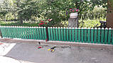 Штахетню пластикову для парканів і огорож, розмір 80х15 мм, колір зелений, фото 5