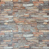 Самоклейна декоративна 3D панель Червоний пісковик 700x770x3 мм (58-3), фото 2