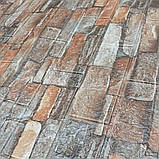 Самоклейна декоративна 3D панель Червоний пісковик 700x770x3 мм (58-3), фото 3