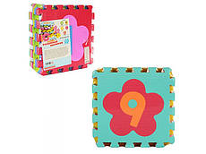 Килимок Мозаїка BLS 2610 EVA, цифри, 9 деталей (9 мм, 30-30 см), у кульці, 30-30-9 см