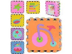 Килимок Мозаїка 6 різновидів BLS 2612 EVA, 9 деталей 30х30