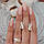 Срібний гарнітур  каблучка та сережки Нескінченність з золотими пластинами та цирконами, фото 2