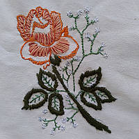 Скатерть винтажная с вышивкой Розы 70*70 см.Германия.