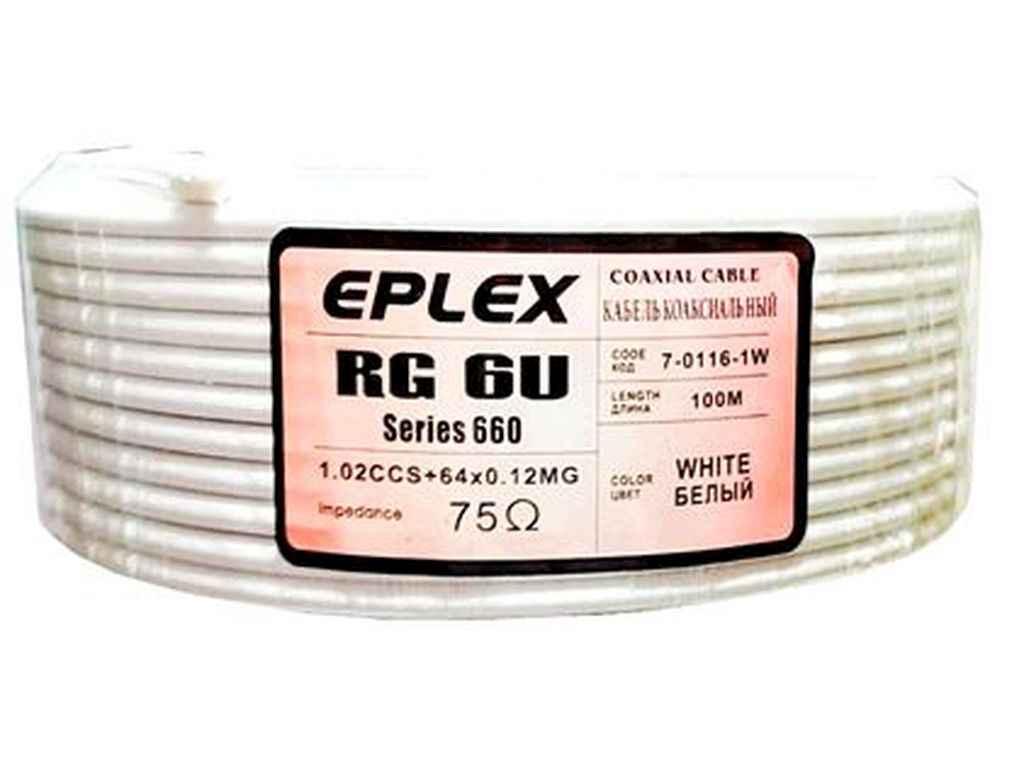 Кабель коаксіальний 100м RG-6U Series 660 TM EPLEX ТМ EPLEX, фото 1