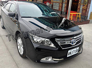 Дефлектор капота (мухобійка) Toyota Camry 50 2011-2014 (Sim)
