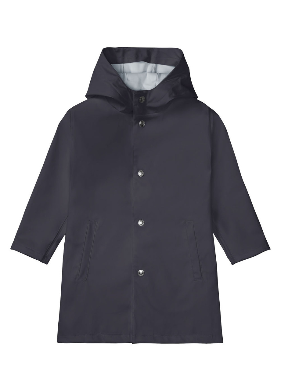 Куртка-дощовик на кнопках для дівчинки Lupilu 375116-д темно-синій