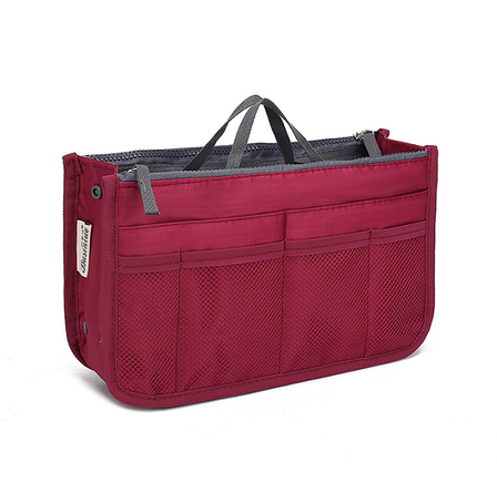 Органайзер для сумки Bag in Bag 28х17x10 см. Бордовий, фото 1