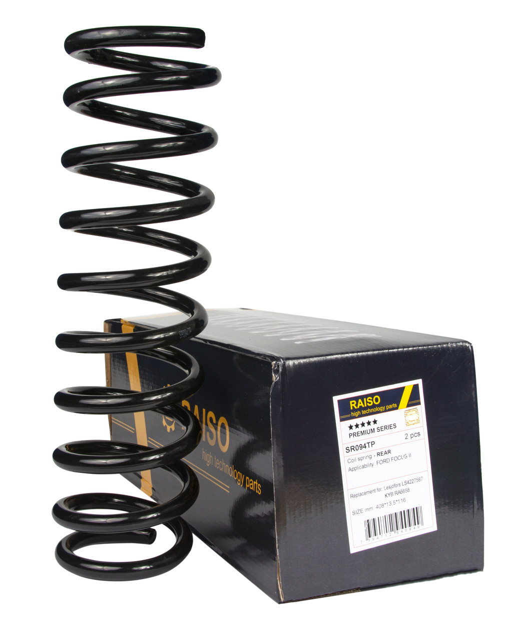 Пружина задня Raiso (Швеція)  Ford Focus, Форд Фокус 2004 - # SR094TP UARFPEU4, фото 1