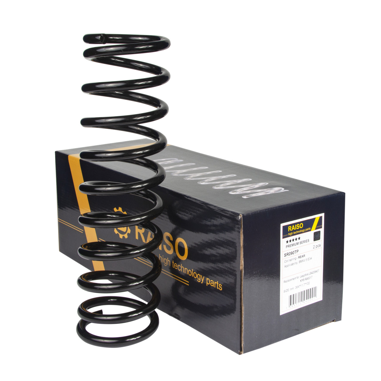 Пружина задня Raiso (Швеція) BMW 5 (E34), БМВ 5 #SR090TP UAHPTBO4, фото 1