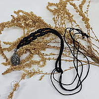 Ладанка з філахто Святого Спиридона на плетеному шнурку (з Афона)