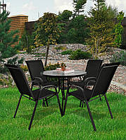 GardenLine Majorka-4 Black Комплект садовой мебели