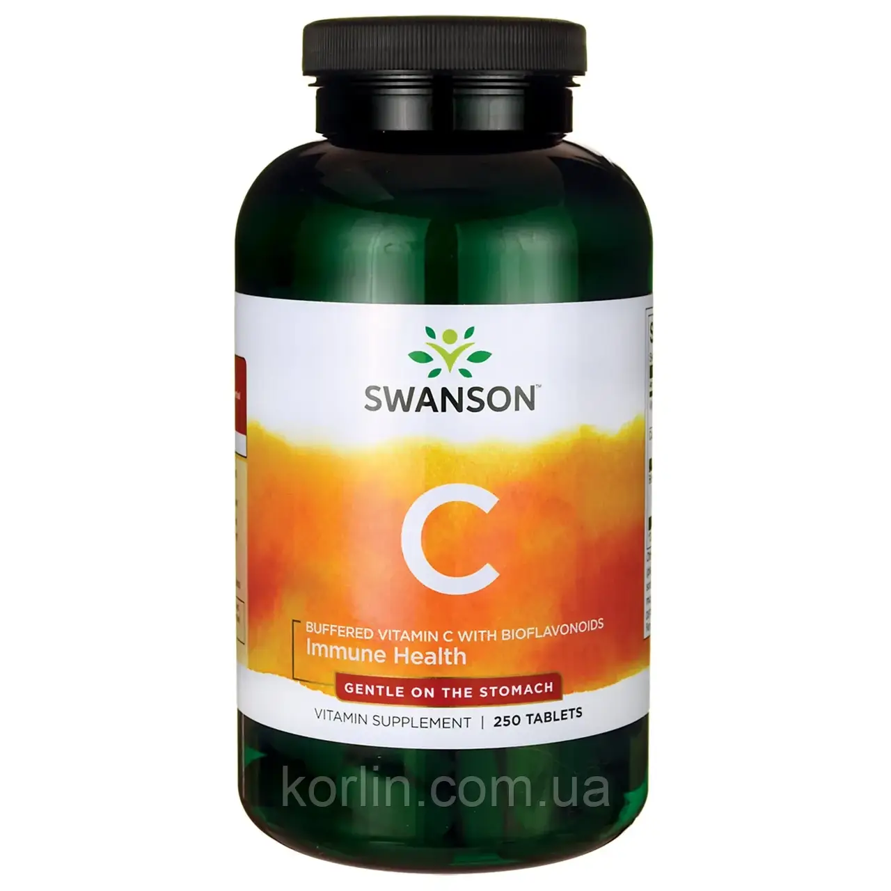 Буферизований Вітамін C 1000 мг 250 таб Swanson Buffered Vitamin C 1000 mg США Доставка з ЄС