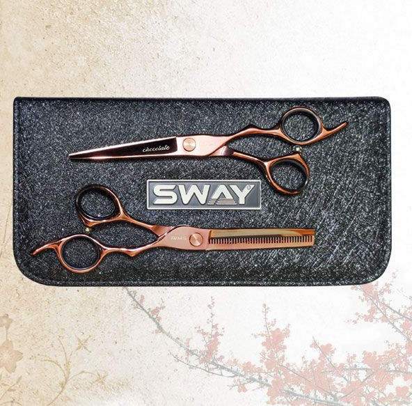 Набір перукарських ножиць Sway Art Chokolate розмір 6.0 (110 310 set 6.0)