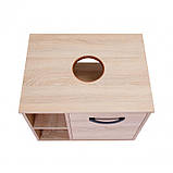 Тумба підвісна Qtap Pisces 600х480х470 Whitish oak зі стільницею QT2579TPL603WO, фото 9