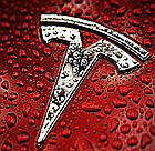 Ковпачок на литі диски Tesla 6005879-00-A 57 мм чорний червоний, фото 2