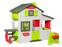 Ігровий Будиночок Smoby Toys для друзів з двірним дзвінком, столиком та огорожею 810203