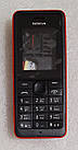 Корпус Nokia 106 black-red