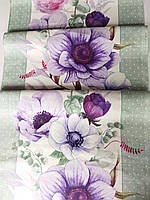 Ткань рогожка Виолет, хлопок 100%, плотностью 210 г/м2, ширина 50 см для салфеток, ранеров, полотенец