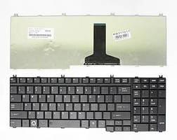 Клавіатура для ноутбука Toshiba Satellite P200/P300/P500/L350/L355/L500/L505/L550/A500/G50/G55 чорна EN БВ