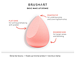 Спонж для нанесення тонального крему BrushArt Basic make-up sponge Coral Pink, фото 3